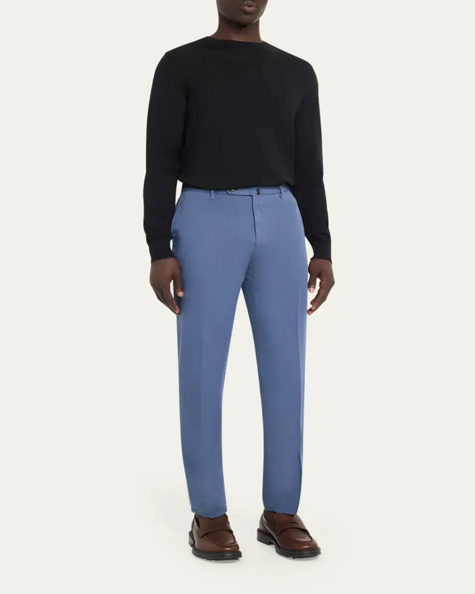 Incotex Men's Slim-Fit Chinolino Trousers | Thumbnail 6