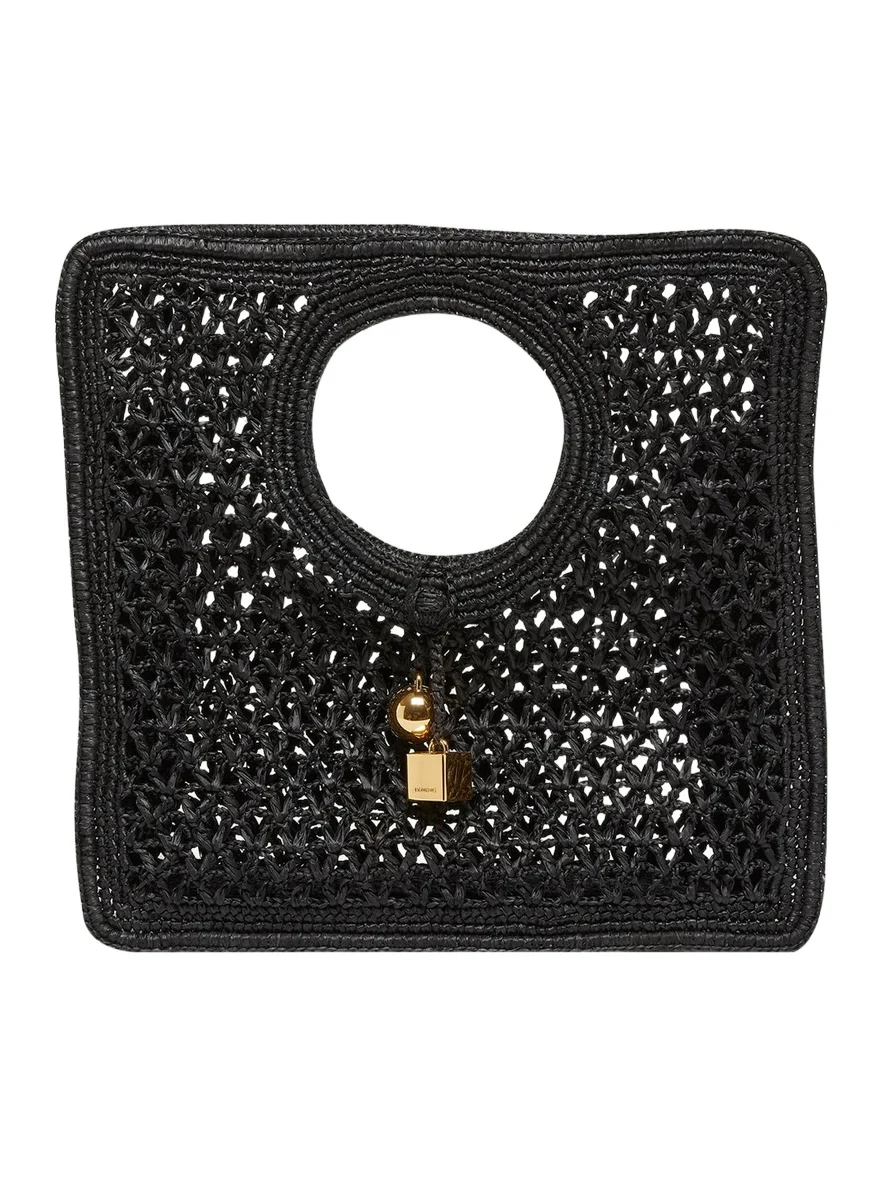 Le Petit Carre Raffia Top-Handle Bag Le Petit Carre Raffia Top-Handle Bag