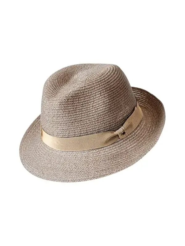 Men's Small-Brim Woven Hemp Panama Hat