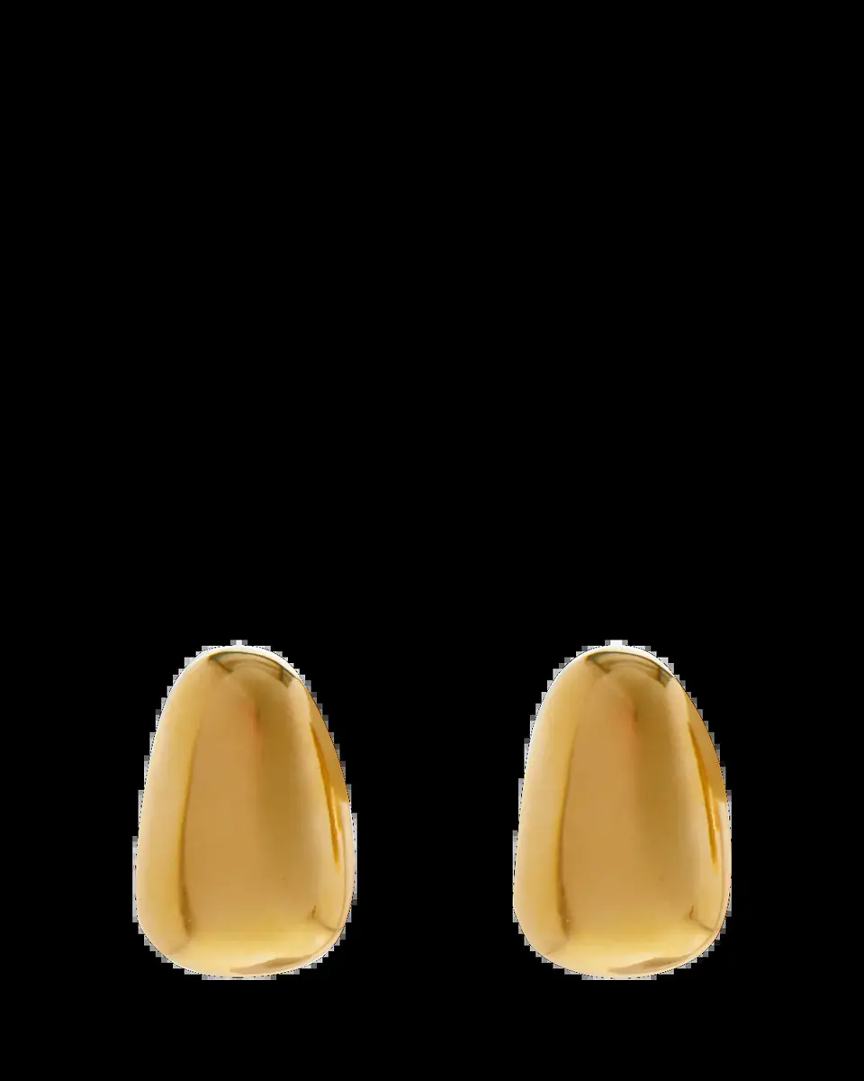 ben-amun 24K Gold Plated Huggie Earrings | Thumbnail 2