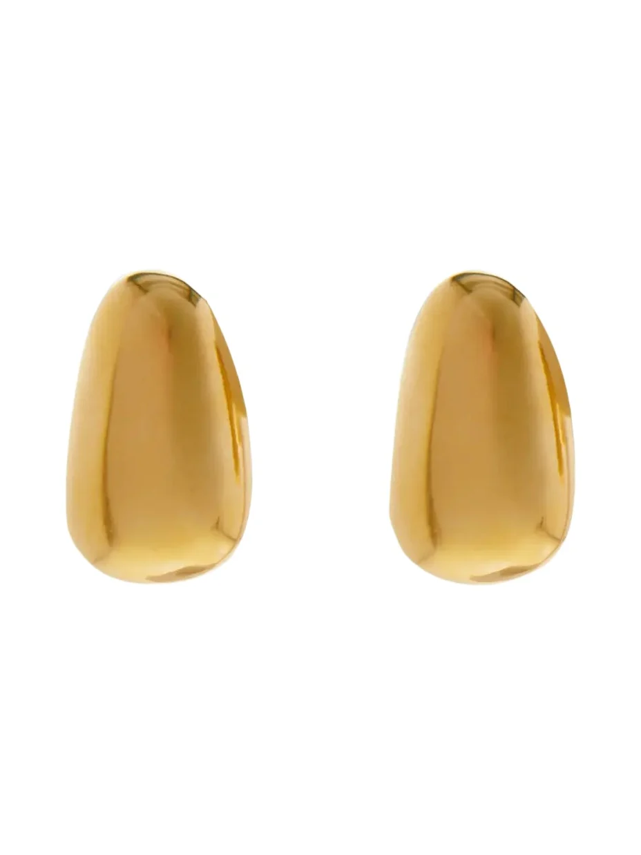24K Gold Plated Huggie Earrings 24K Gold Plated Huggie Earrings