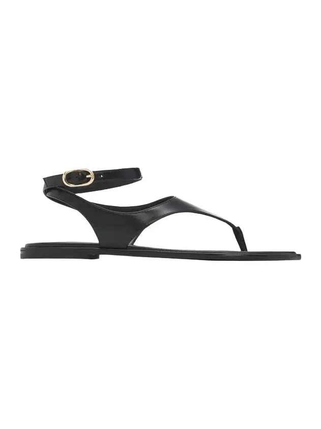 Marley Nappa Leather Flat Thong Sandals Marley Nappa Leather Flat Thong Sandals