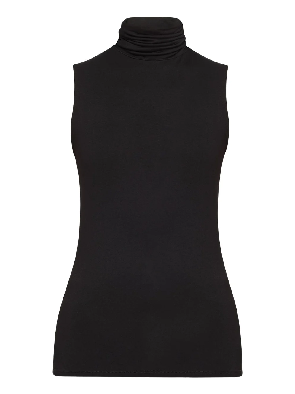 Soft Touch Sleeveless Stretch Turtleneck