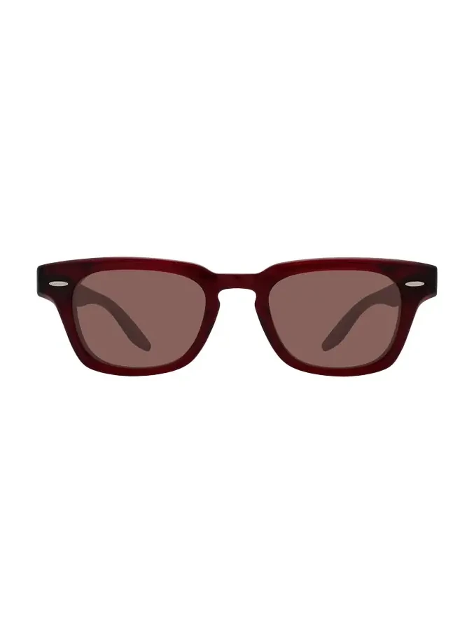 Men's Keyhole-Bridge Acetate Rectangle Sunglasses