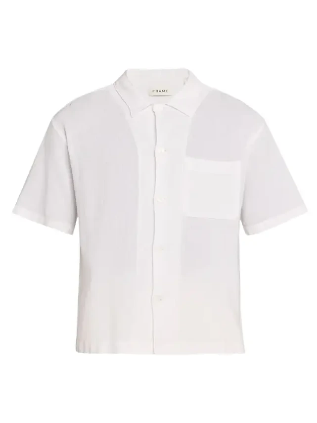 Men's Cotton Pocket Short-Sleeve Shirt