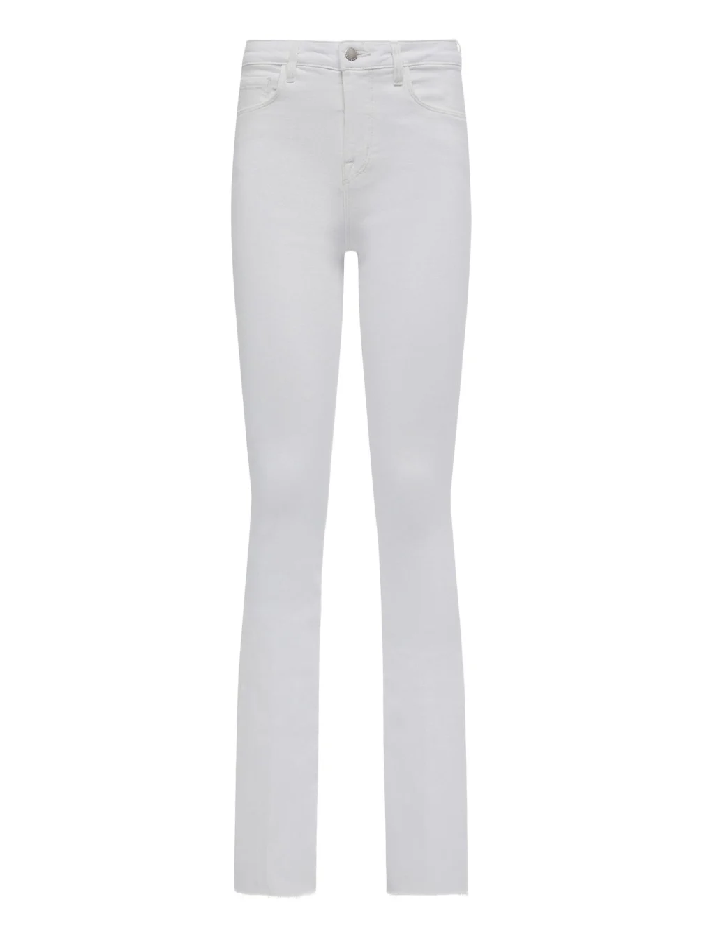 Ruth High-Rise Straight Jeans w/ Raw Hem Ruth High-Rise Straight Jeans w/ Raw Hem
