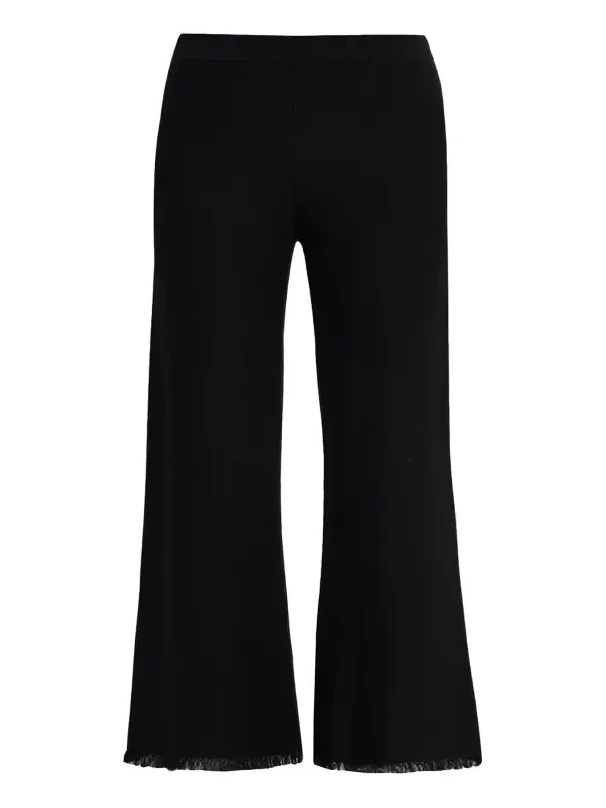 Valley Fringe-Hem Pique Knit Pants Valley Fringe-Hem Pique Knit Pants