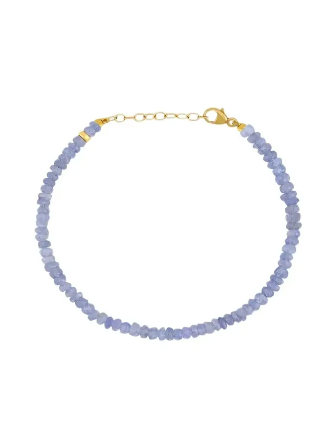 Tanzanite Beaded Bracelet
