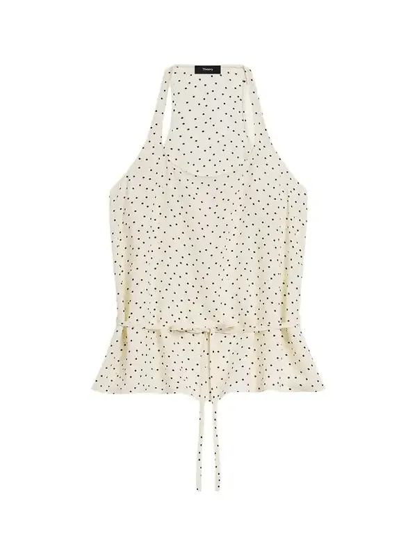 Theory Belted Halter Tank Top