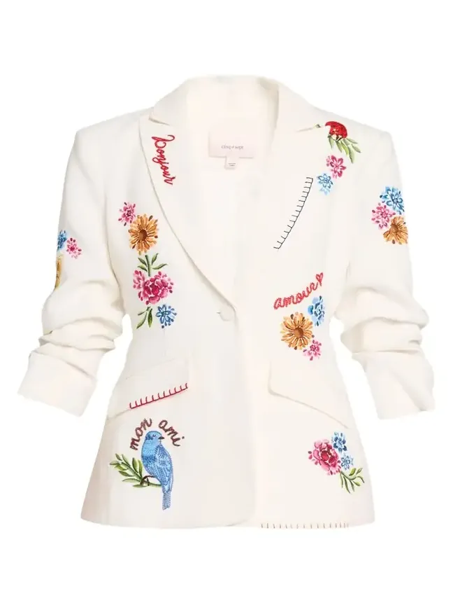 Cheyenne Embroidered Vine Blazer Cheyenne Embroidered Vine Blazer