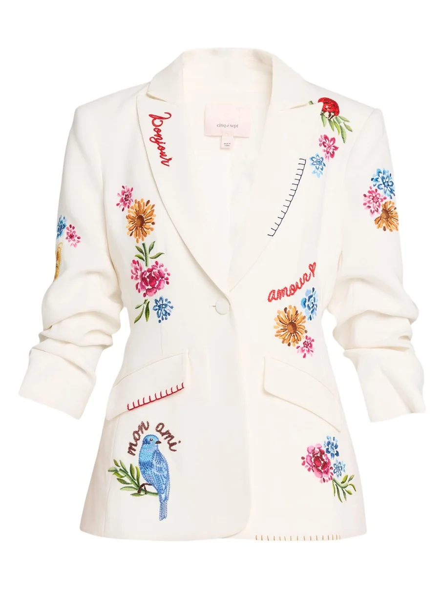 Cheyenne Embroidered Vine Blazer