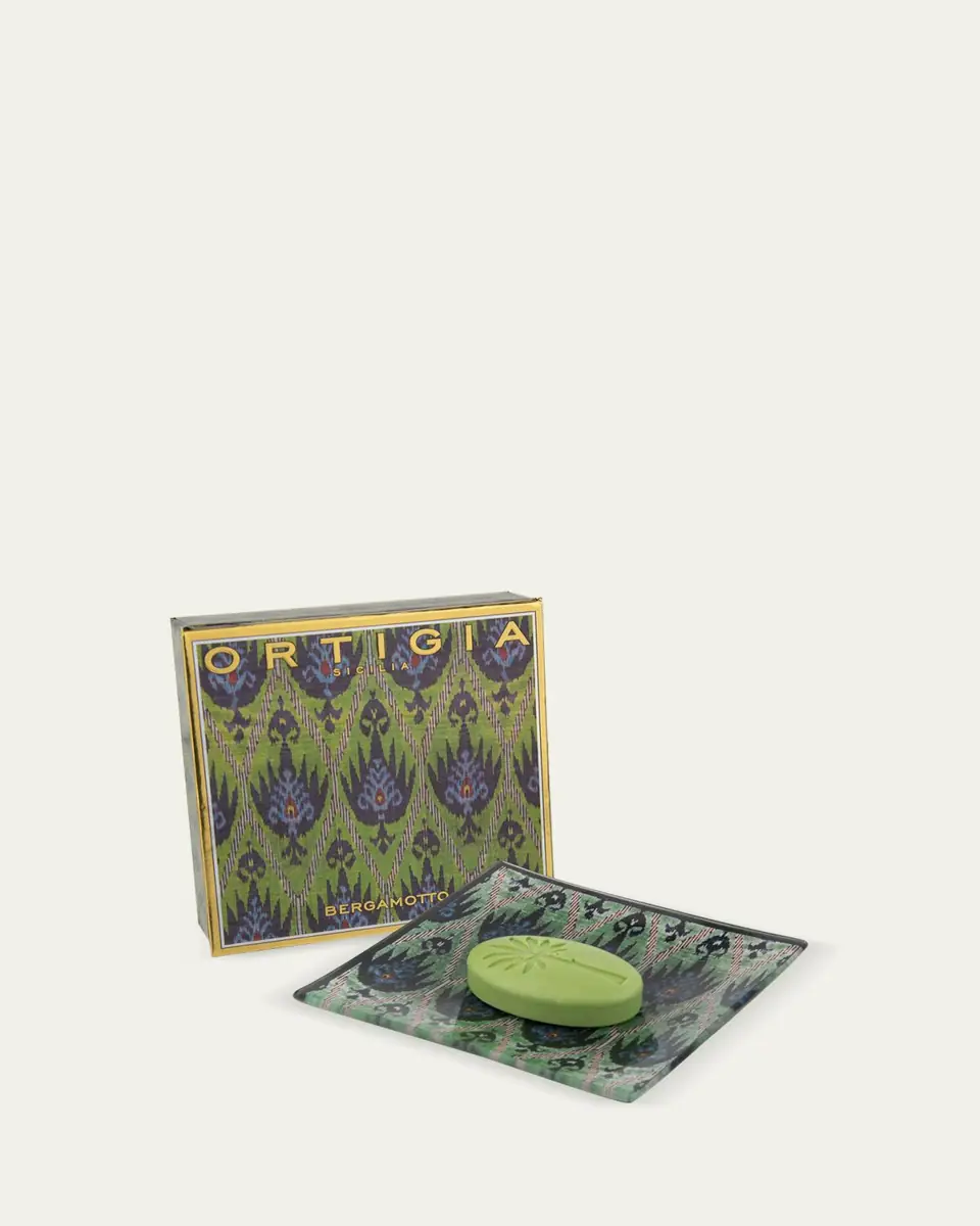 ORTIGIA Bergamot Glass Plate & Soap Set | Thumbnail 2 ORTIGIA Bergamot Glass Plate & Soap Set | Thumbnail 2