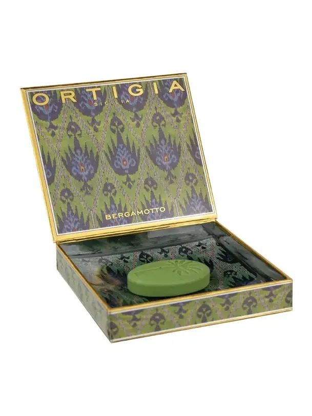 ORTIGIA Bergamot Glass Plate & Soap Set