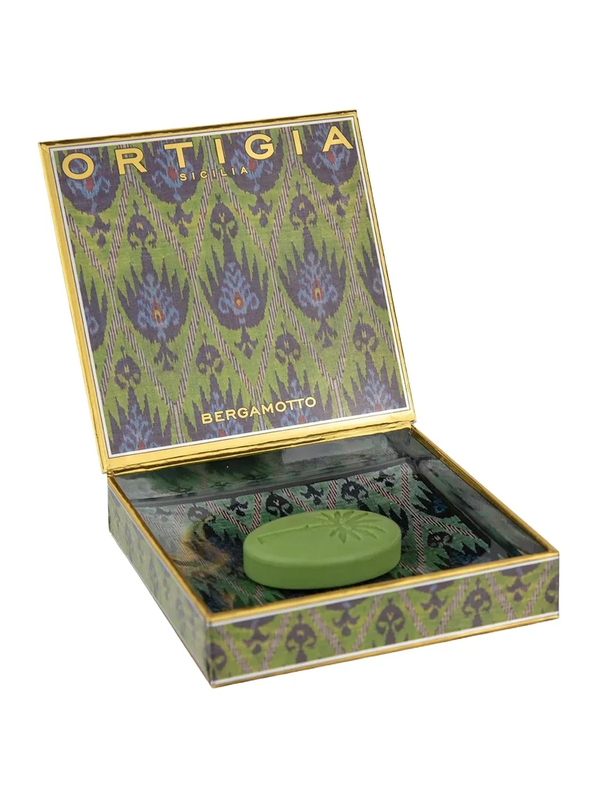 ORTIGIA Bergamot Glass Plate & Soap Set