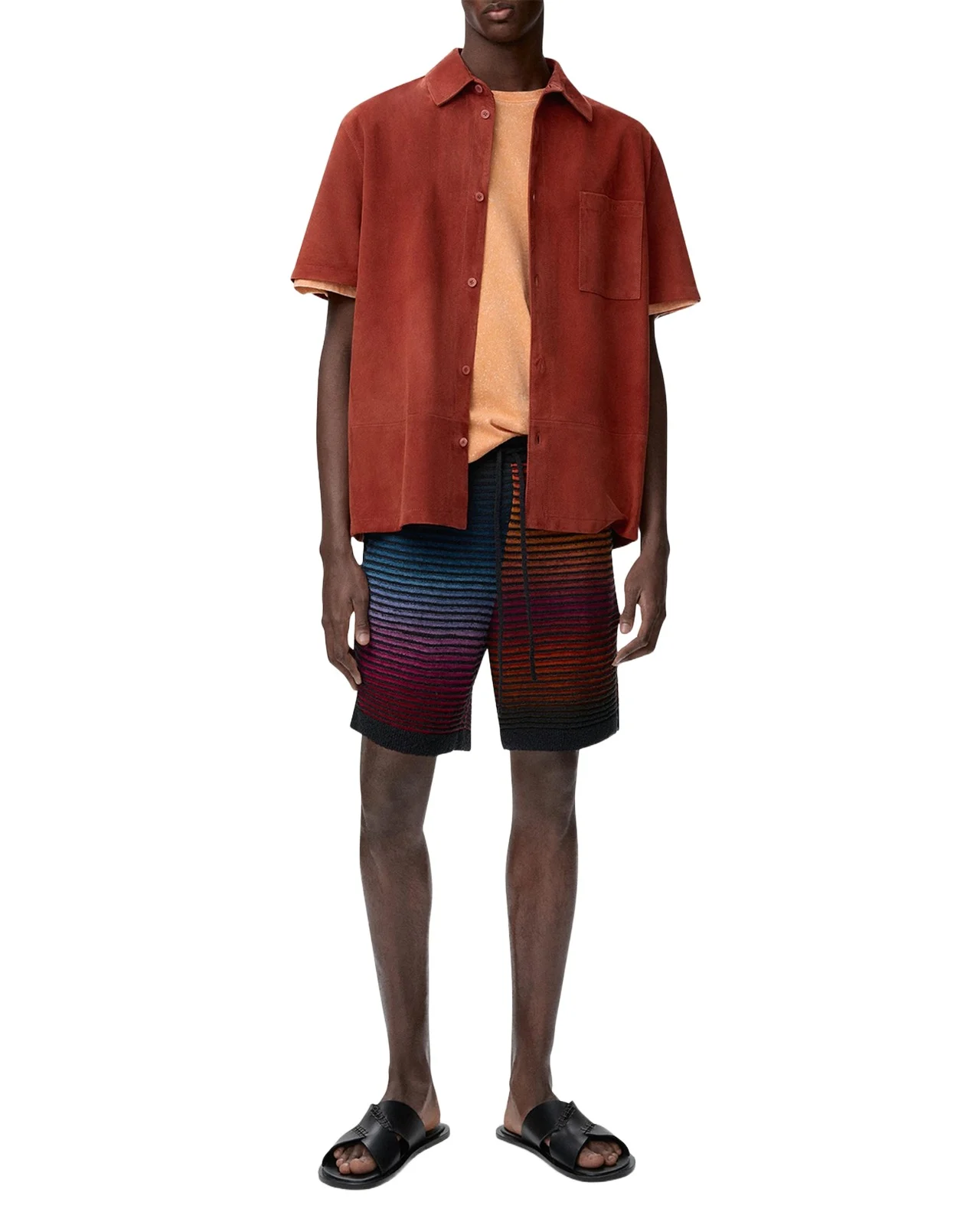 Loewe x Paula's Ibiza Men's Multi-Stripe Knit Shorts