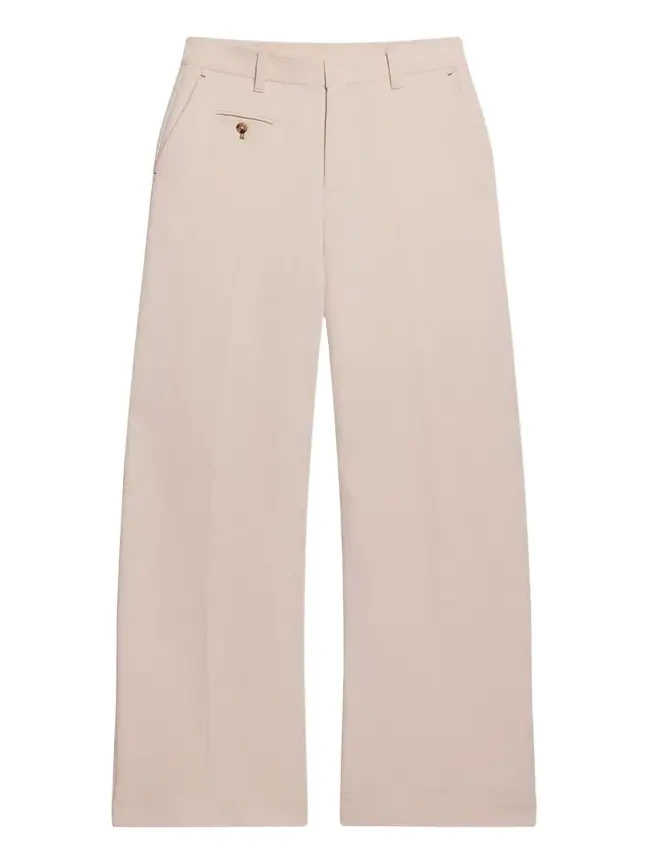 Wide-Leg Cotton Sailor Trousers Wide-Leg Cotton Sailor Trousers