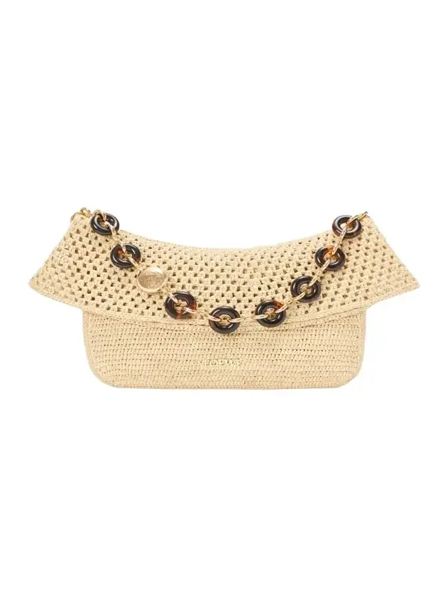 x Paula's Ibiza Ola Medium Bag in Raffia