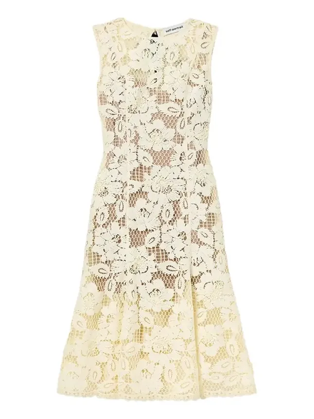 Crochet Lace Midi Dress Crochet Lace Midi Dress