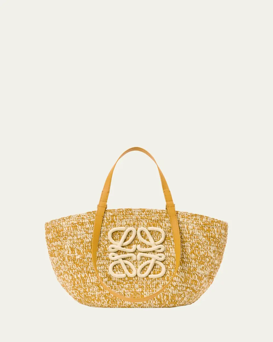 Loewe x Paula's Ibiza Medium Eclipse Basket Bag in Melange Raffia and Calfskin | Thumbnail 6 Loewe x Paula's Ibiza Medium Eclipse Basket Bag in Melange Raffia and Calfskin | Thumbnail 6