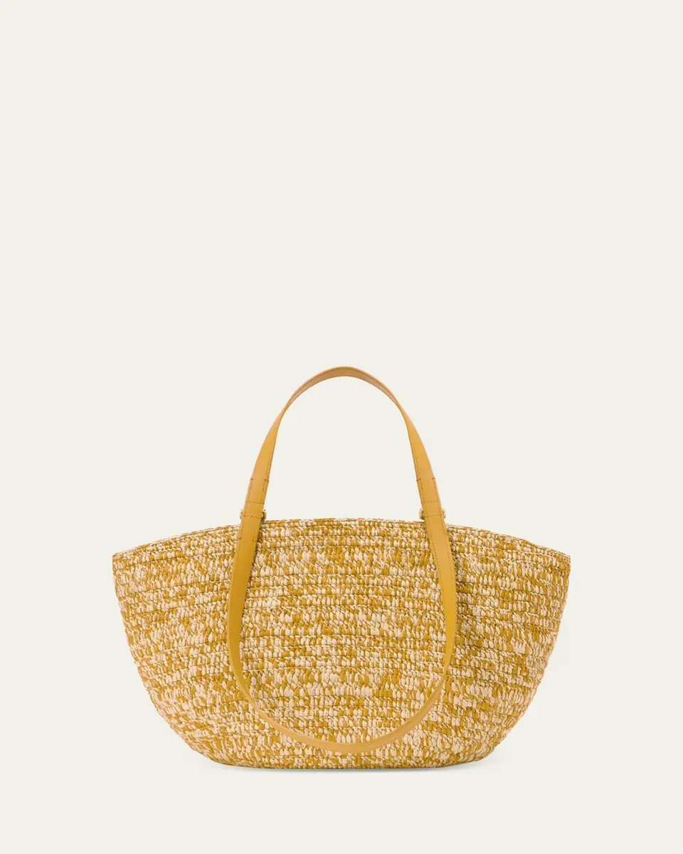 Loewe x Paula's Ibiza Medium Eclipse Basket Bag in Melange Raffia and Calfskin | Thumbnail 8 Loewe x Paula's Ibiza Medium Eclipse Basket Bag in Melange Raffia and Calfskin | Thumbnail 8