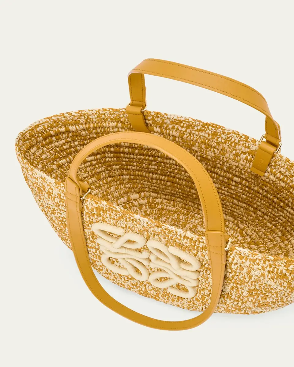 Loewe x Paula's Ibiza Medium Eclipse Basket Bag in Melange Raffia and Calfskin | Thumbnail 9 Loewe x Paula's Ibiza Medium Eclipse Basket Bag in Melange Raffia and Calfskin | Thumbnail 9