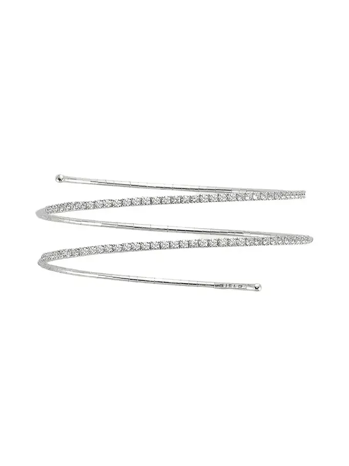 18K White Gold Diamond 2 Row Tennis Bracelet 18K White Gold Diamond 2 Row Tennis Bracelet