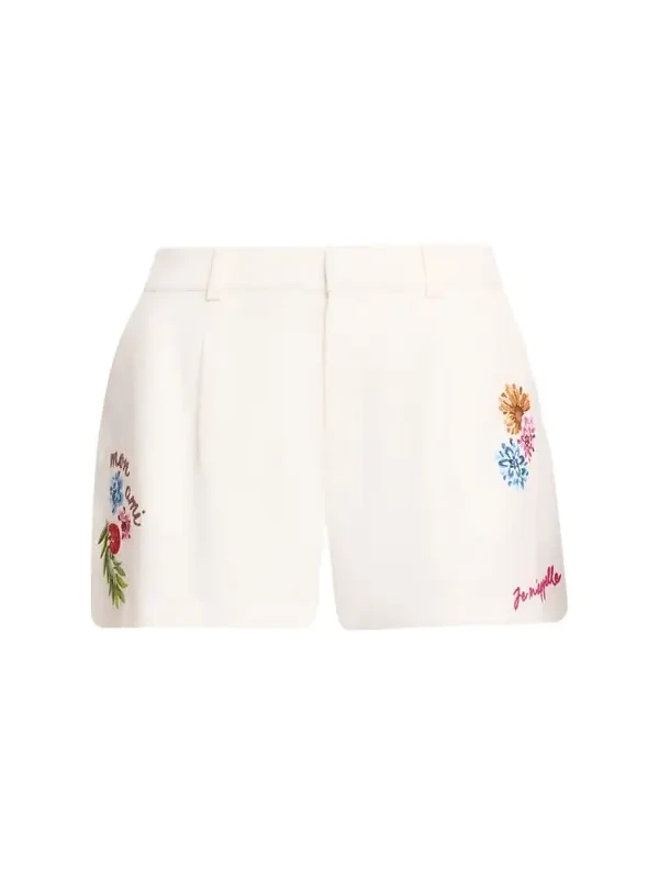 Emmie Embroidered Vine Shorts