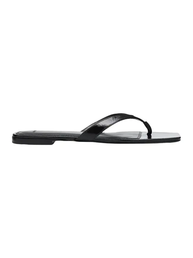 San Juan Patent Leather Flat Thong Sandals San Juan Patent Leather Flat Thong Sandals
