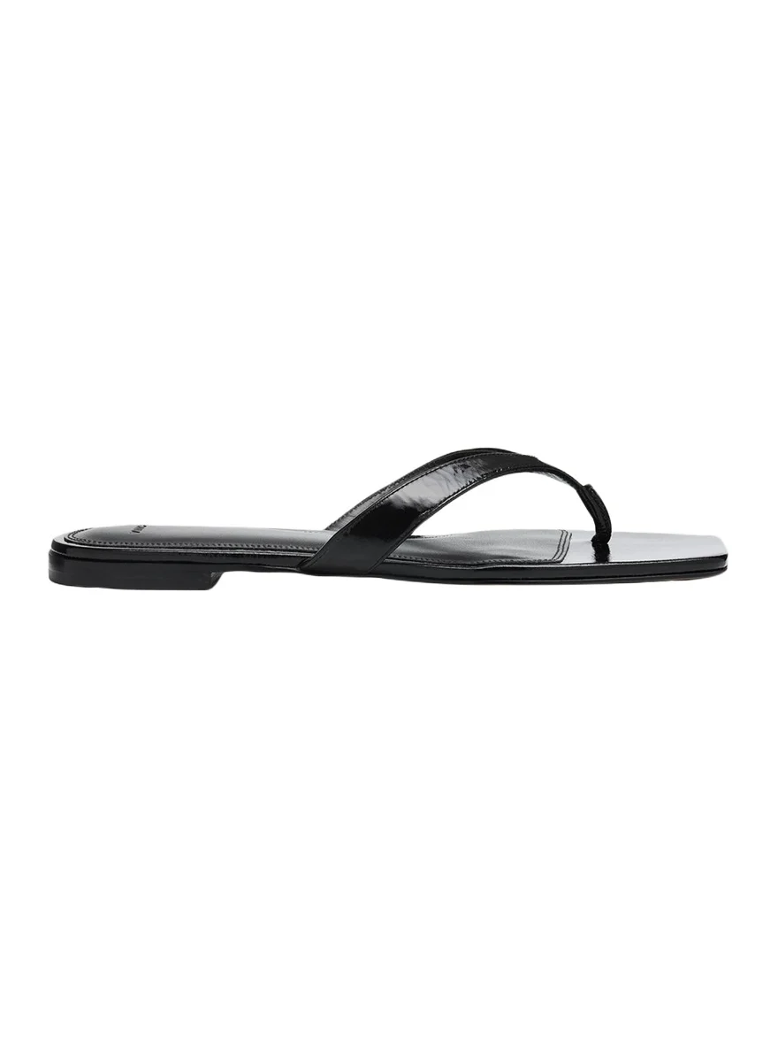 San Juan Patent Leather Flat Thong Sandals San Juan Patent Leather Flat Thong Sandals