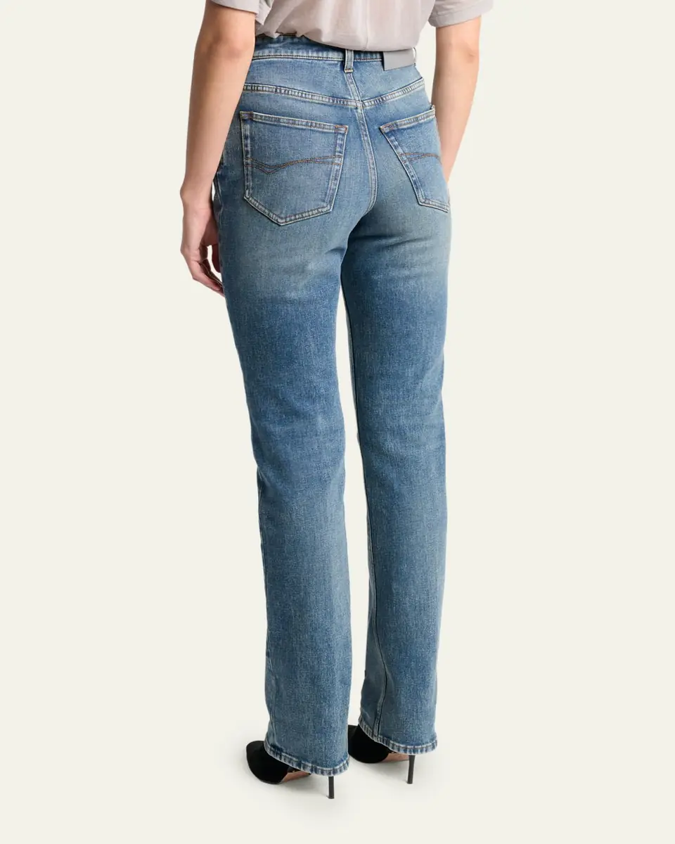 Balenciaga High-Rise Slim-Leg Jeans | Thumbnail 3