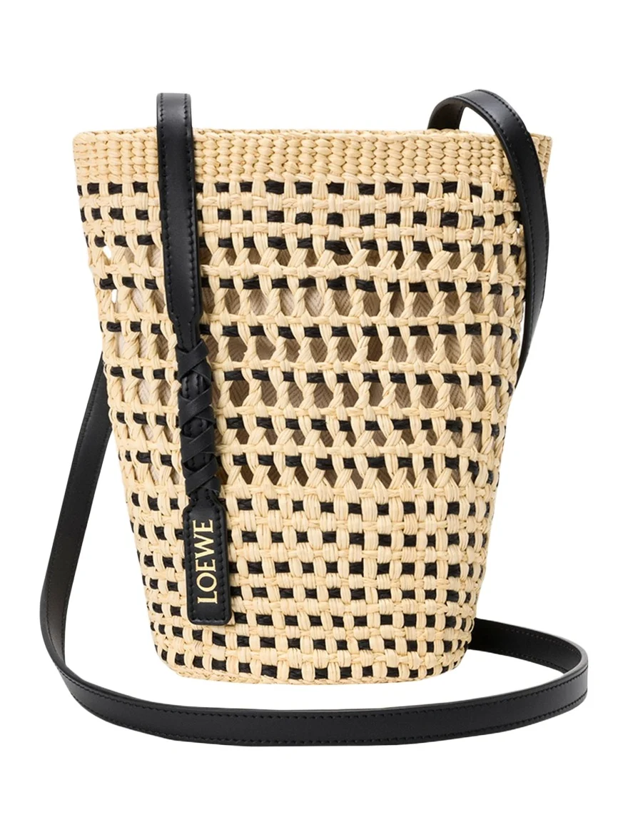 x Paula's Ibiza Braid Woven Palm Leaf Crossbody Bag