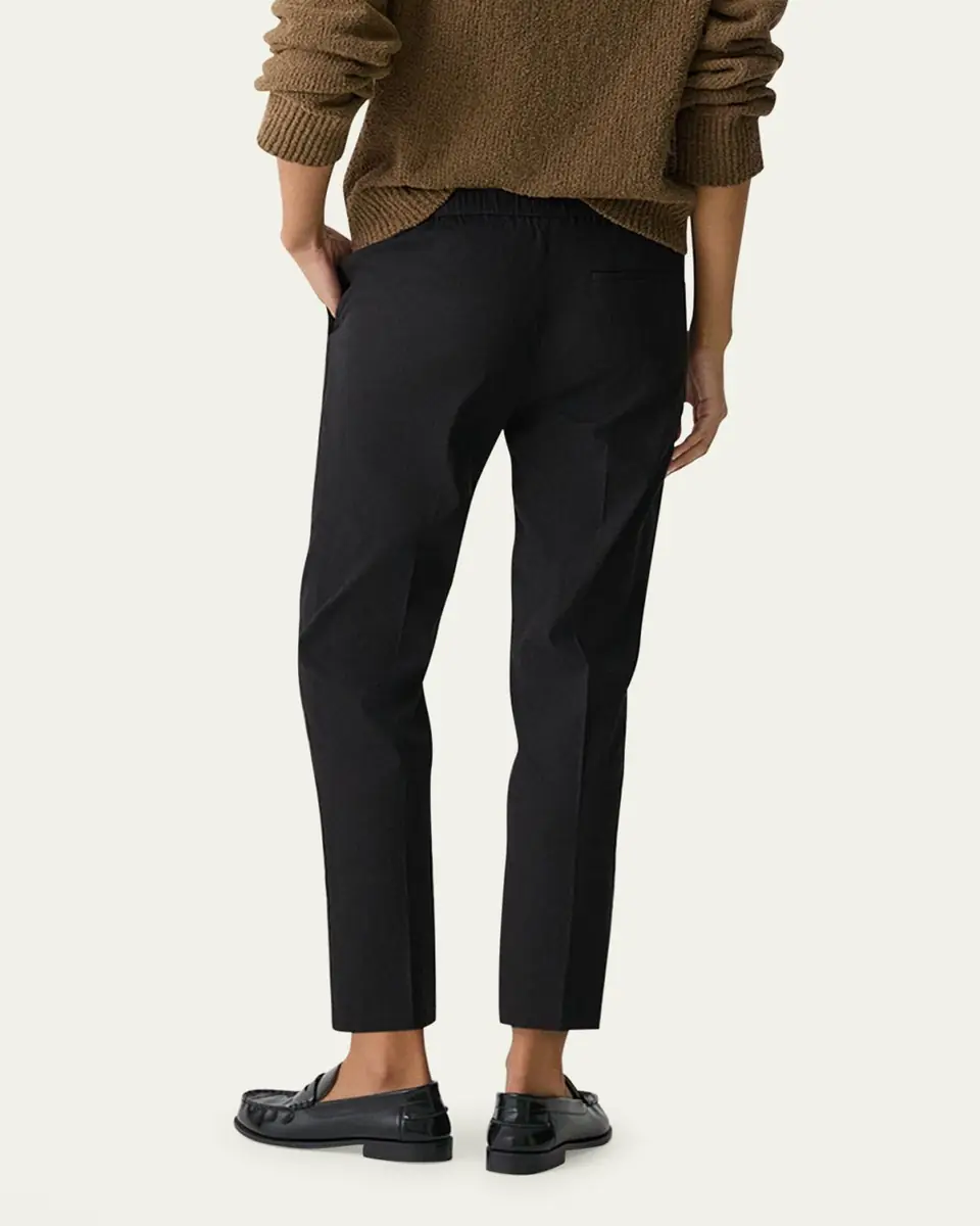 Theory Treeca Good Linen Cropped Pull-On Ankle Pants | Thumbnail 3