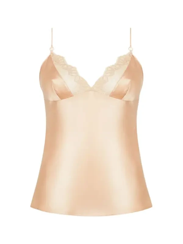 Elegance Artist Lace-Trim Satin Camisole Elegance Artist Lace-Trim Satin Camisole
