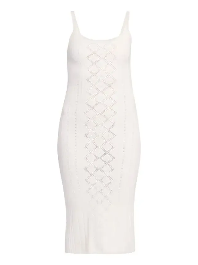 Opalina Pointelle-Knit Midi Dress Opalina Pointelle-Knit Midi Dress