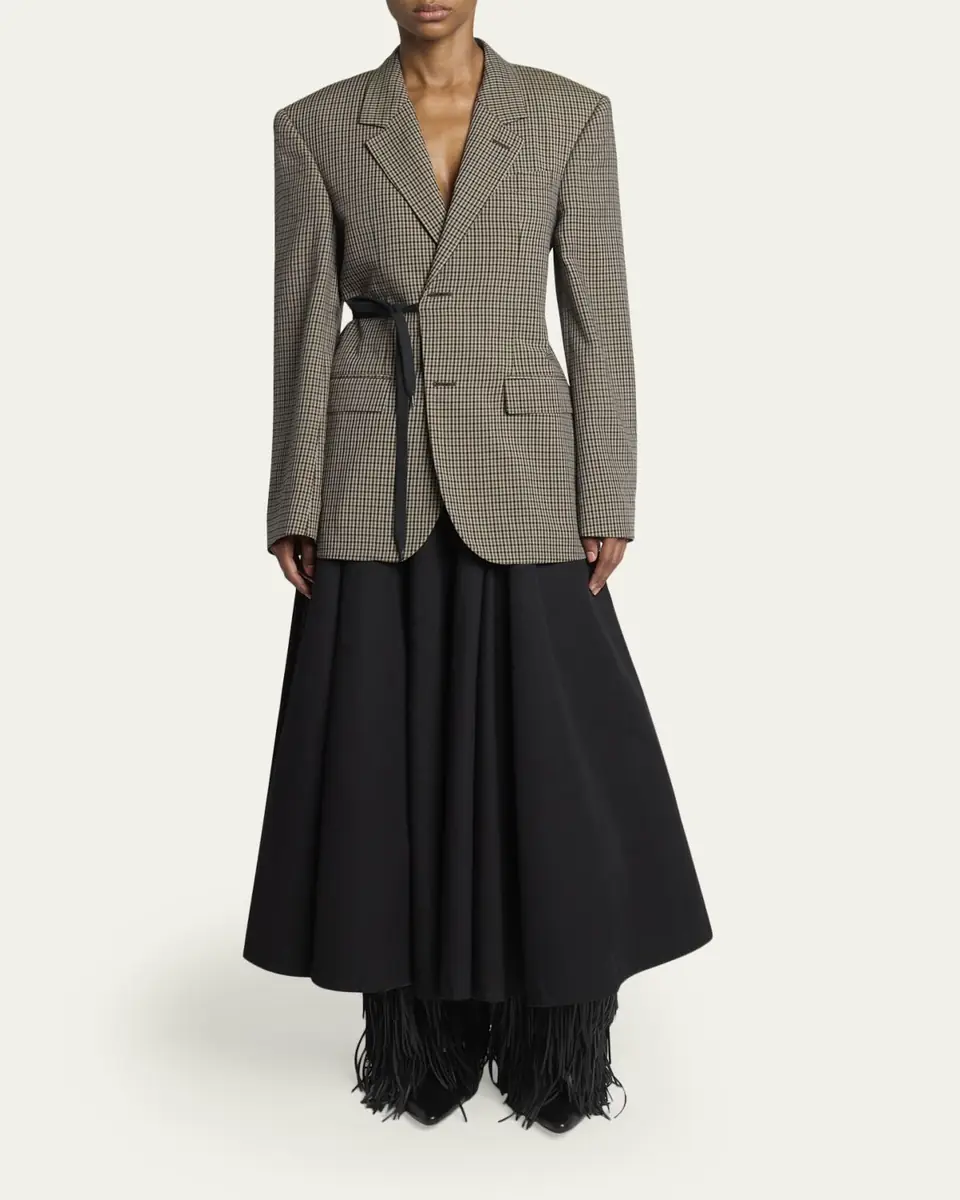 Balenciaga Cotton Godet Maxi Skirt | Thumbnail 2 Balenciaga Cotton Godet Maxi Skirt | Thumbnail 2
