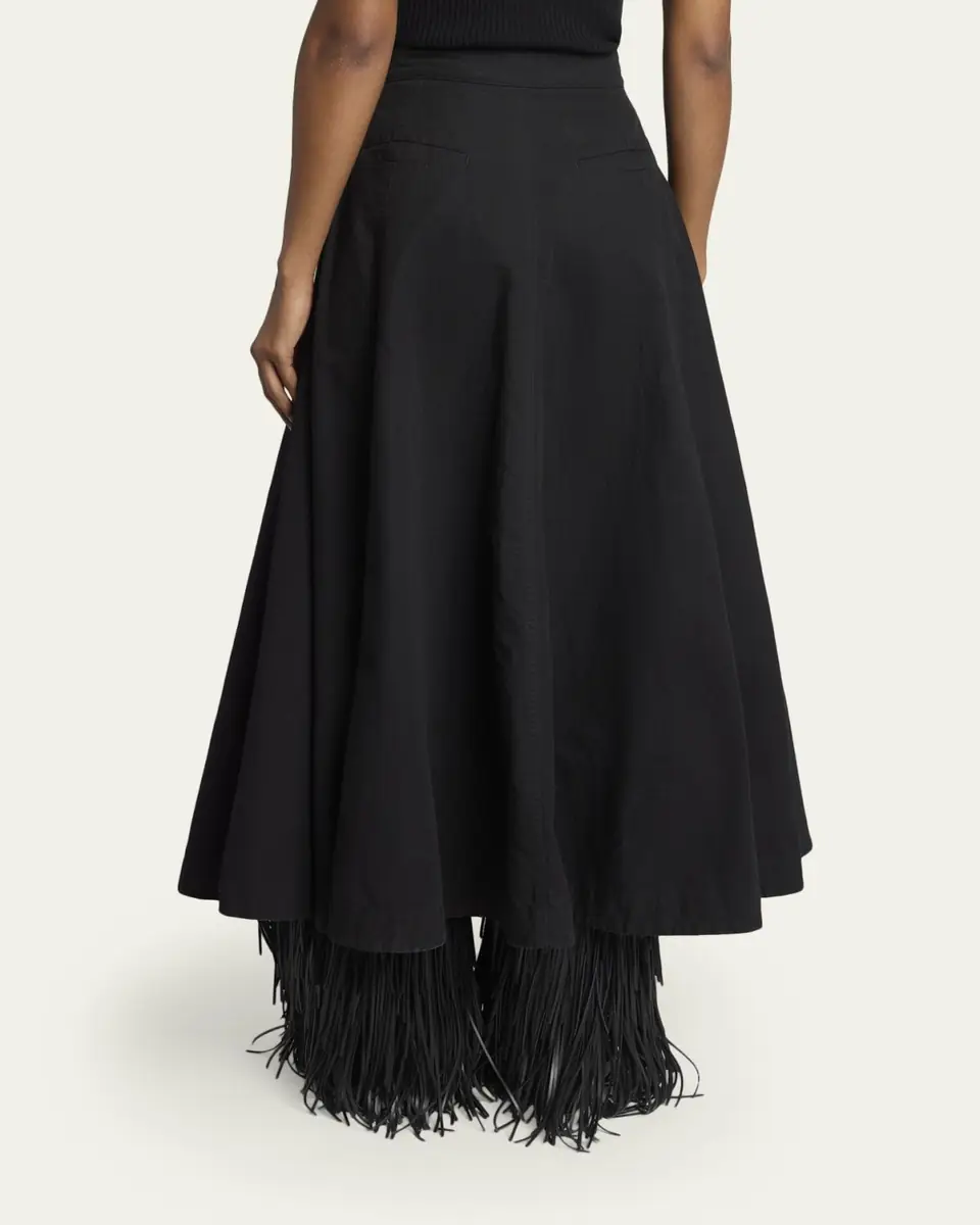 Balenciaga Cotton Godet Maxi Skirt | Thumbnail 3 Balenciaga Cotton Godet Maxi Skirt | Thumbnail 3
