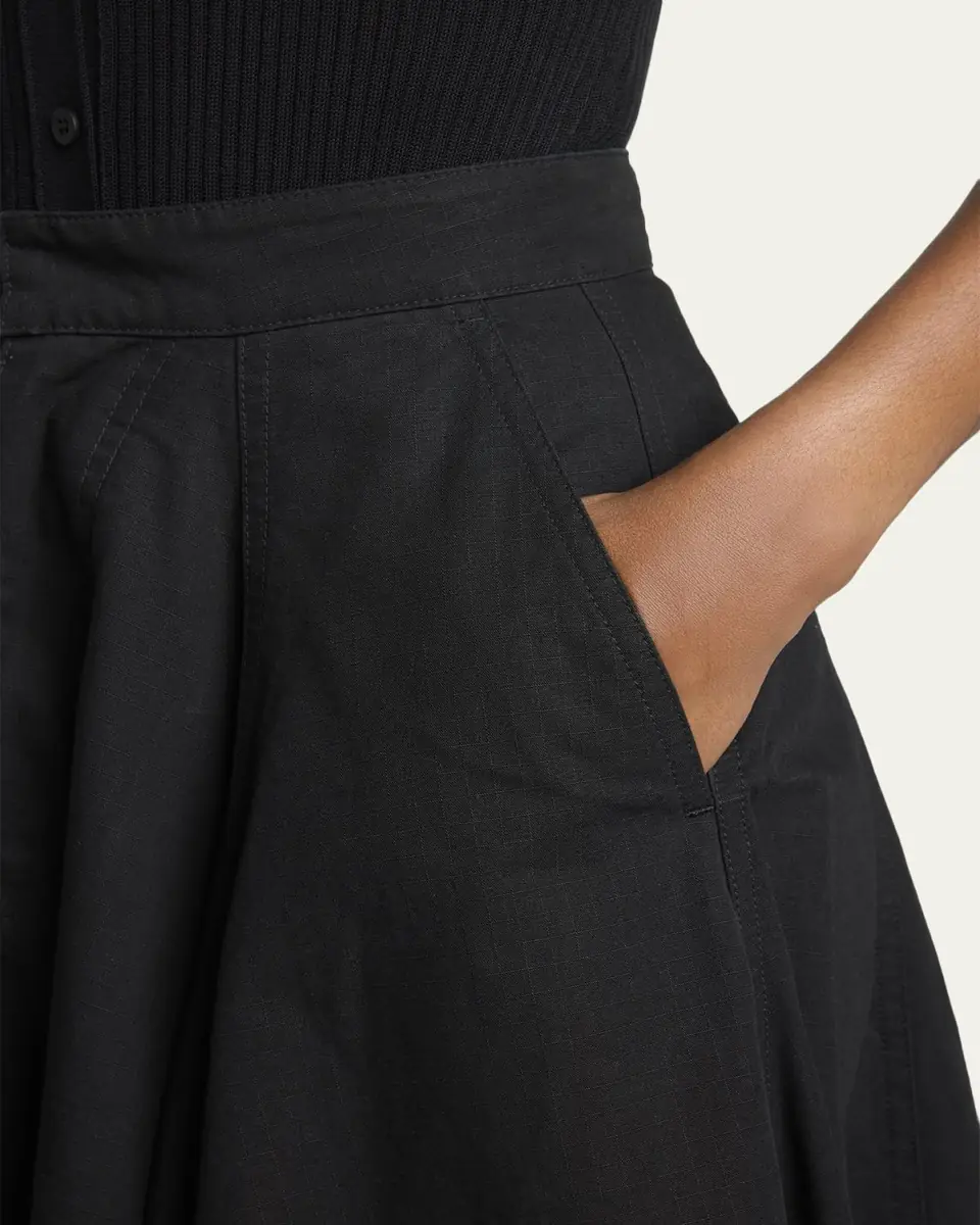 Balenciaga Cotton Godet Maxi Skirt | Thumbnail 5 Balenciaga Cotton Godet Maxi Skirt | Thumbnail 5