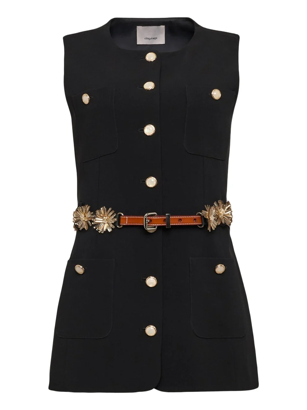 Cinq à Sept Kole Sunflare Belt Vest