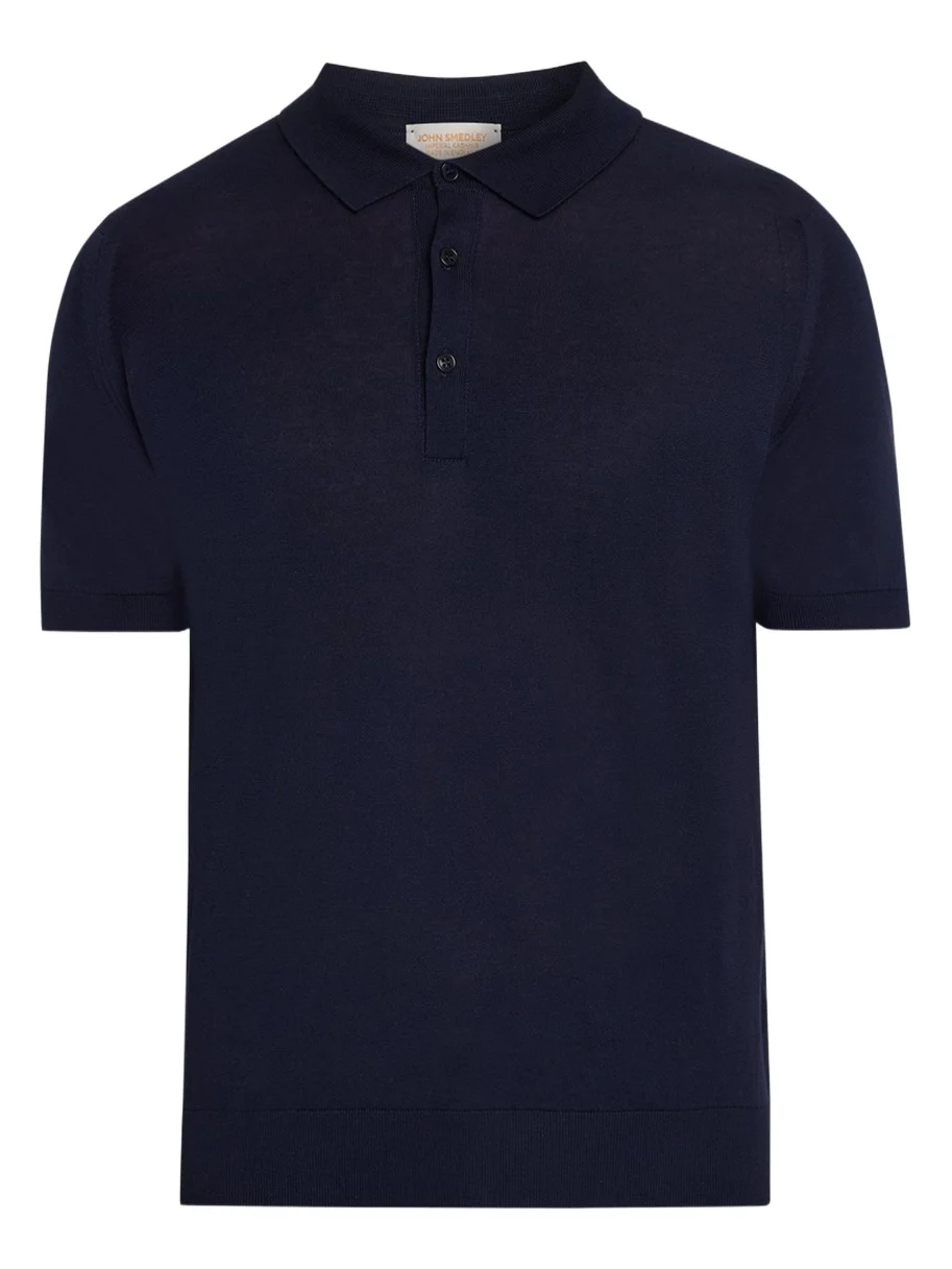 Men's Wide Rib-Knit Merino Polo Shirt Men's Wide Rib-Knit Merino Polo Shirt