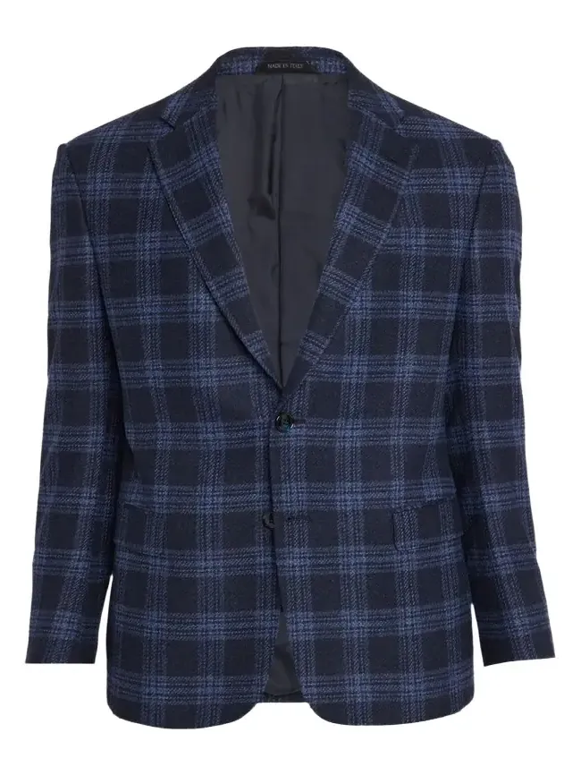 Men's Glen Plaid Single-Breasted Sport Coat Men's Glen Plaid Single-Breasted Sport Coat