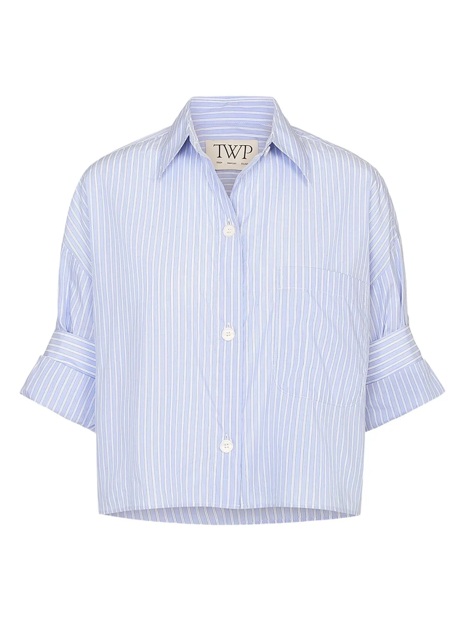 TWP Next Ex Striped Cropped Shirt