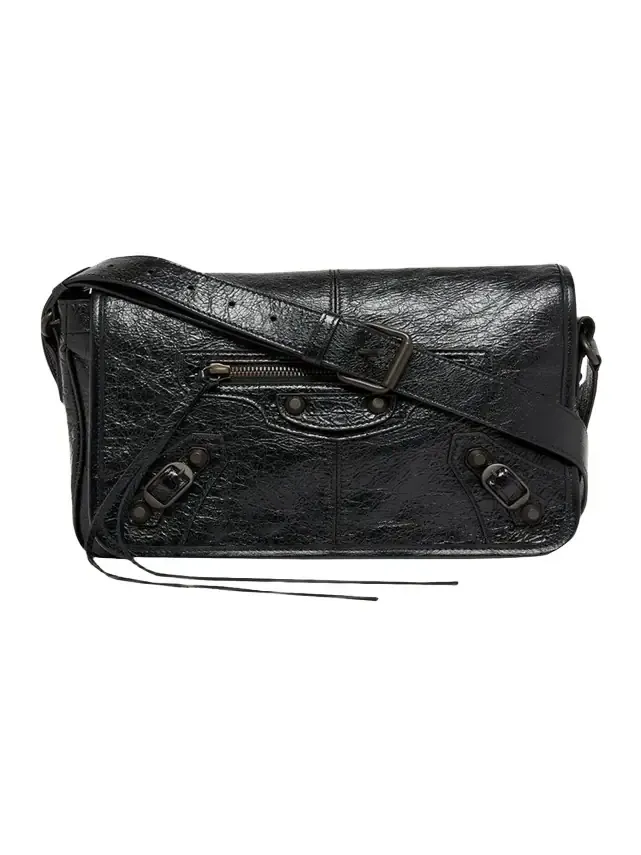 Men's Le City Flap Messenger Bag in Arena Lambskin