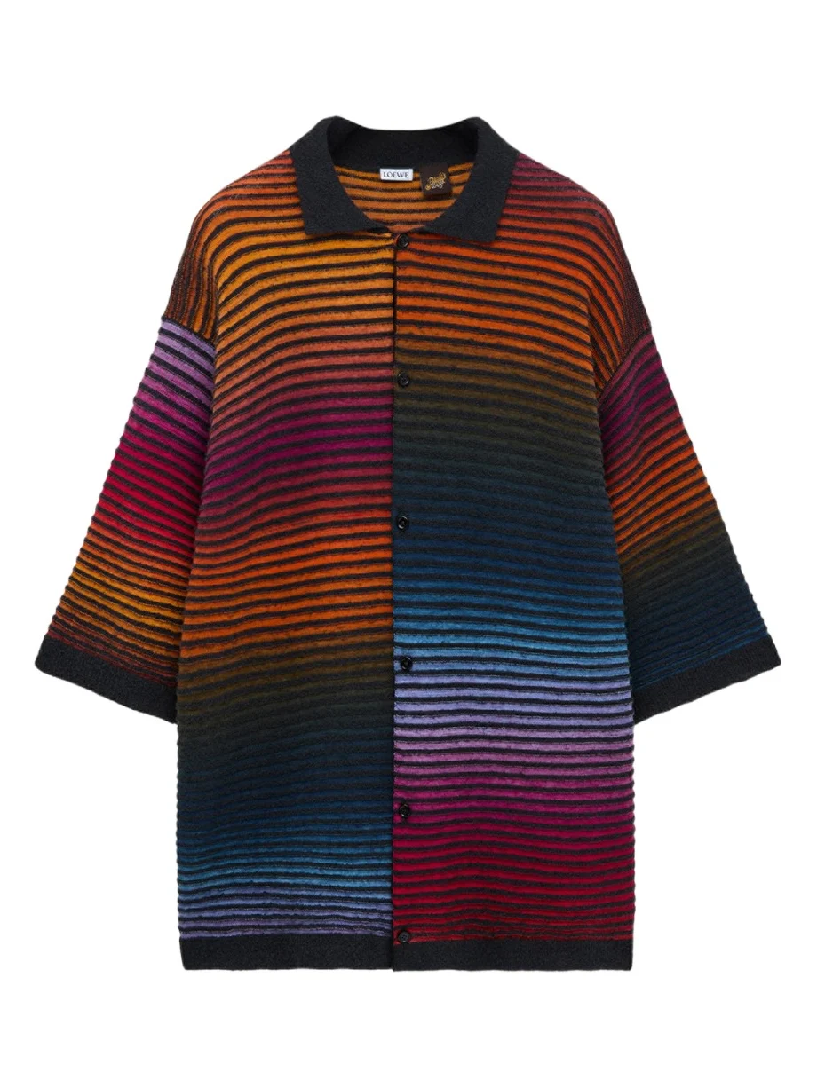 x Paula's Ibiza Men's Multi-Stripe Knit Shirt x Paula's Ibiza Men's Multi-Stripe Knit Shirt