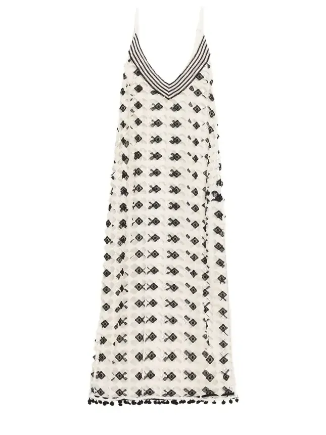Cleo Patterned Sheer Cover-Up Maxi-Dress