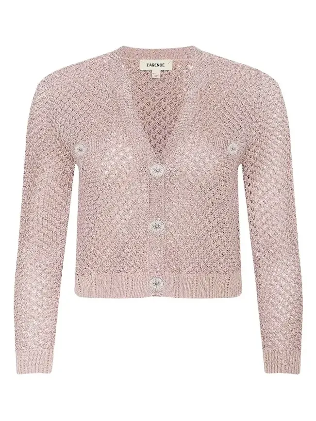 Blanca Sequined Knit Cardigan