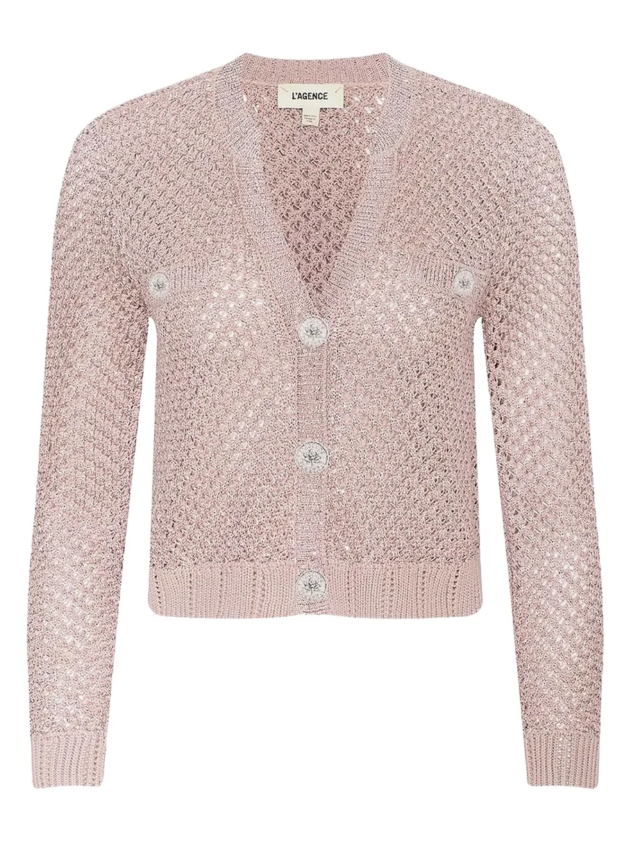 Blanca Sequined Knit Cardigan Blanca Sequined Knit Cardigan