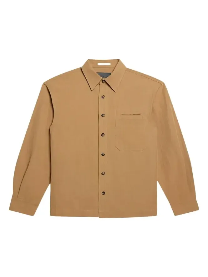 Men's Sailor Slub Cotton and Linen Overshirt Men's Sailor Slub Cotton and Linen Overshirt