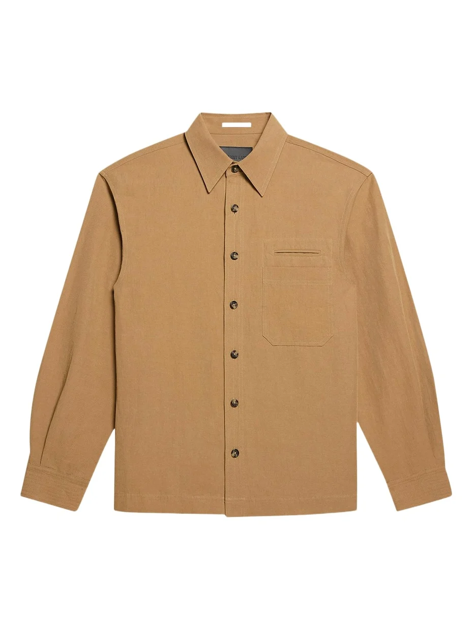 Men's Sailor Slub Cotton and Linen Overshirt Men's Sailor Slub Cotton and Linen Overshirt