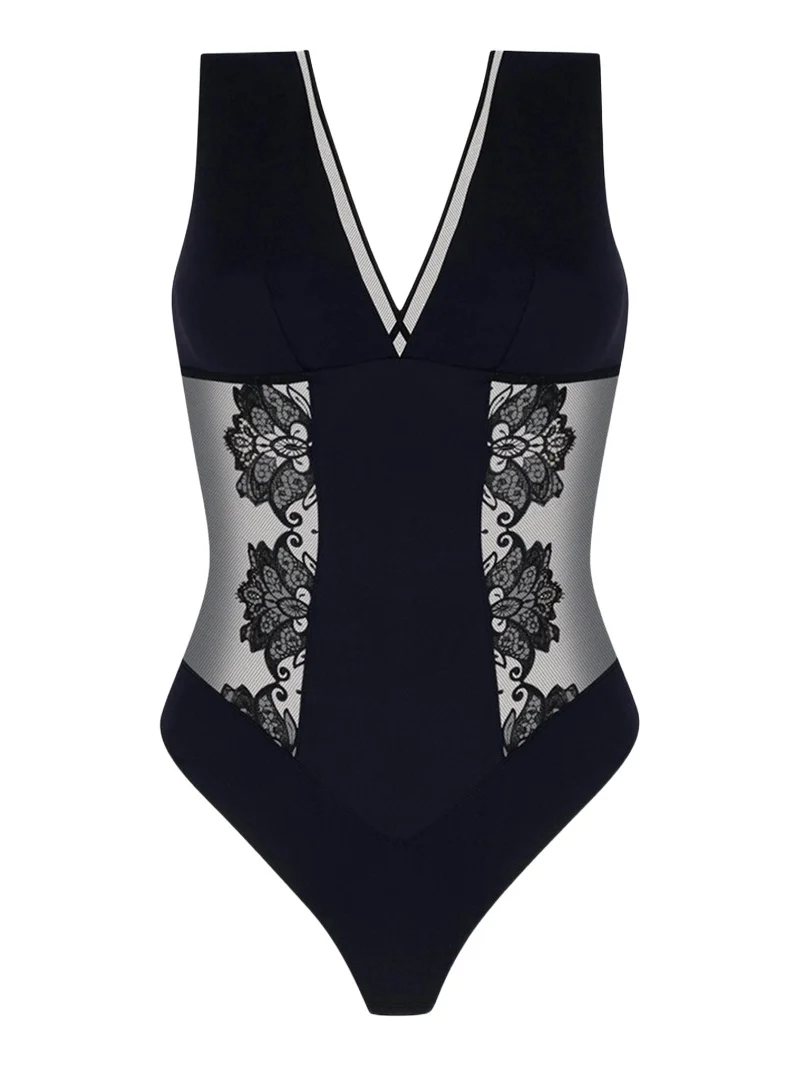 Lise Charmel Diva Glamour Embroidered Tulle Bodysuit