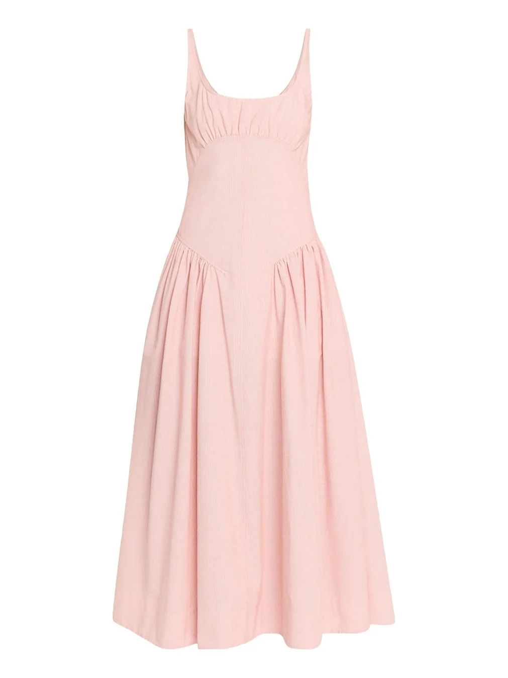 Proenza Schouler White Label Solira Seersucker Fit-&-Flare Midi Dress